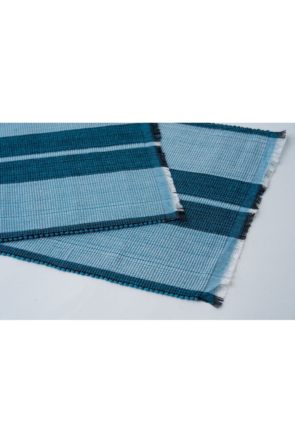 Woven Cotton Dining Placemat | Ocean Blue