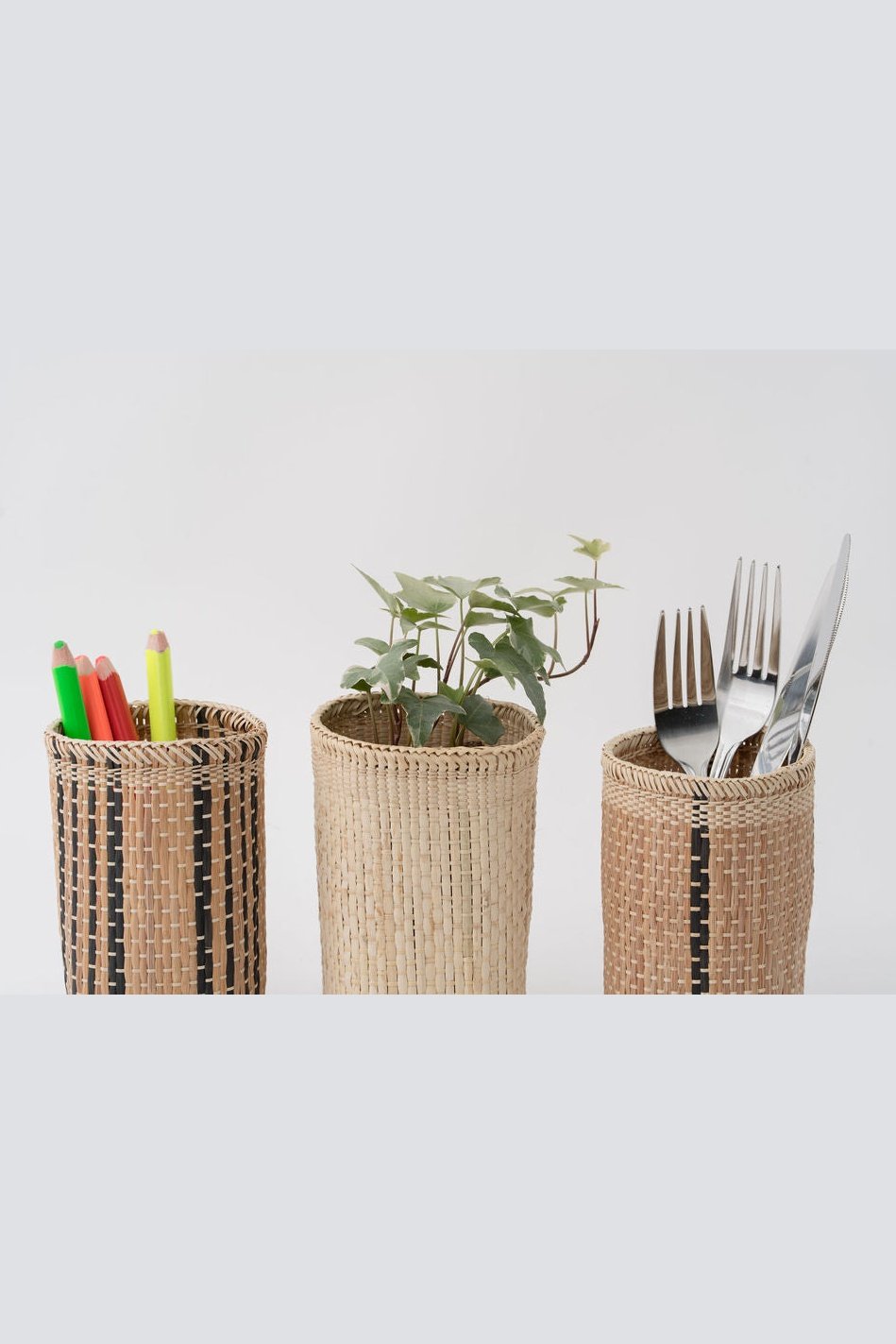 Pencil Holder | Desk Organizer | Woven Basket