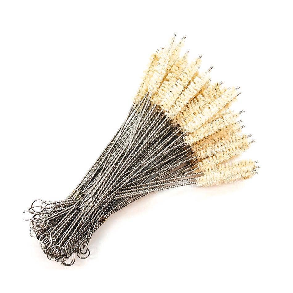 Jungle Culture - Straw Cleaning Brushes - Natural Coconut or Grass Fibre: Nylon Fibre