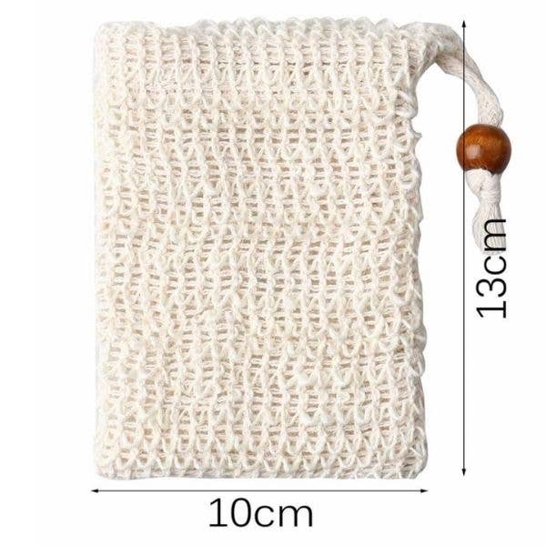 Sisal Soap Bag- Natural Fiber Mesh Soap Pouch Mesh