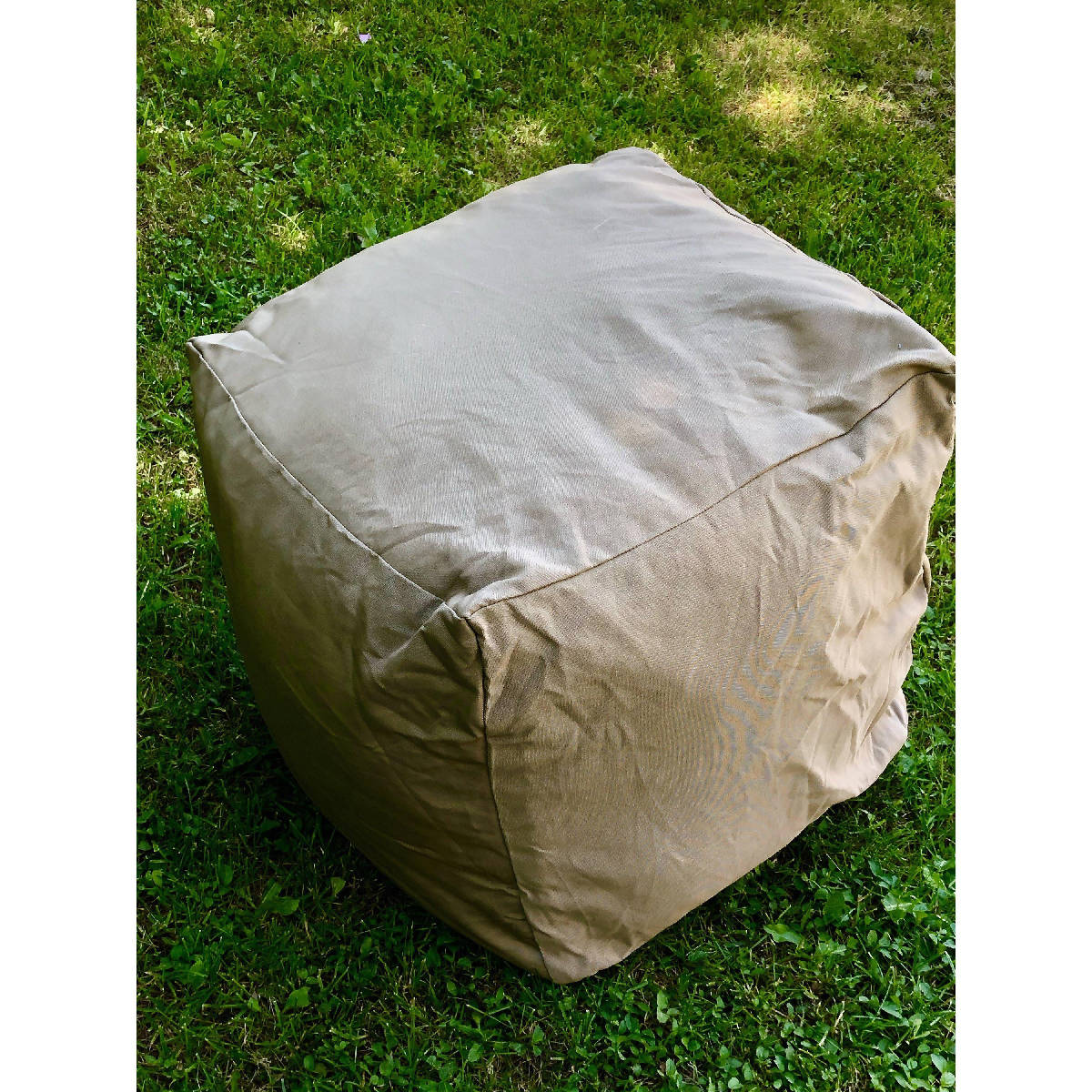DIY Pouf Cover, Outdoor Poufs, Brown Poufs