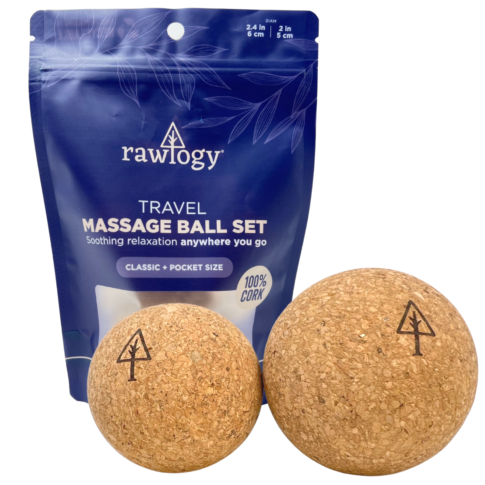 Rawlogy® Cork Massage Ball | Combo (Classic + Mini)