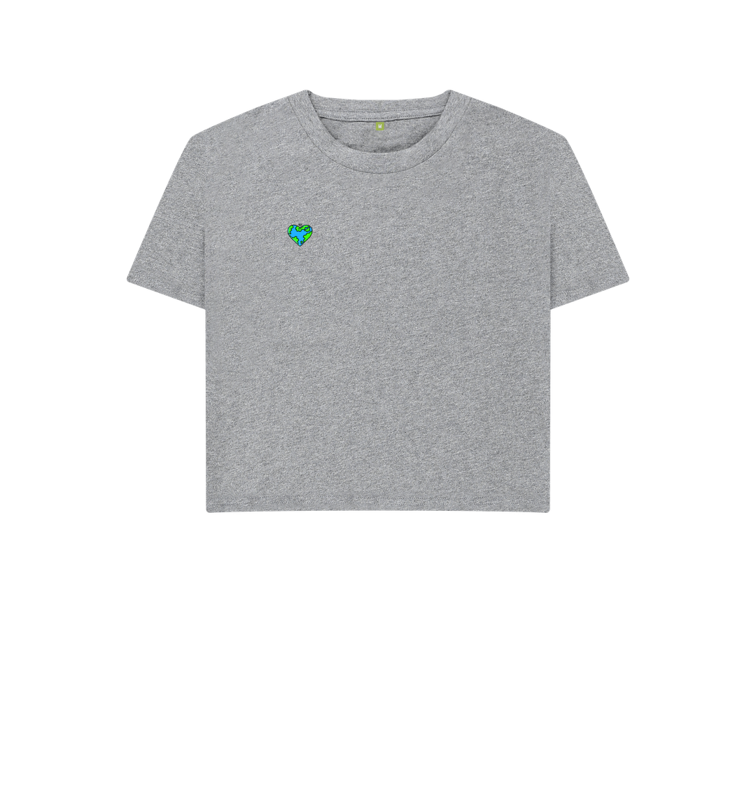 No Planet B Crop Top T-shirt | White Crop Top | Save The Earth White T-shirt | Earth Tops