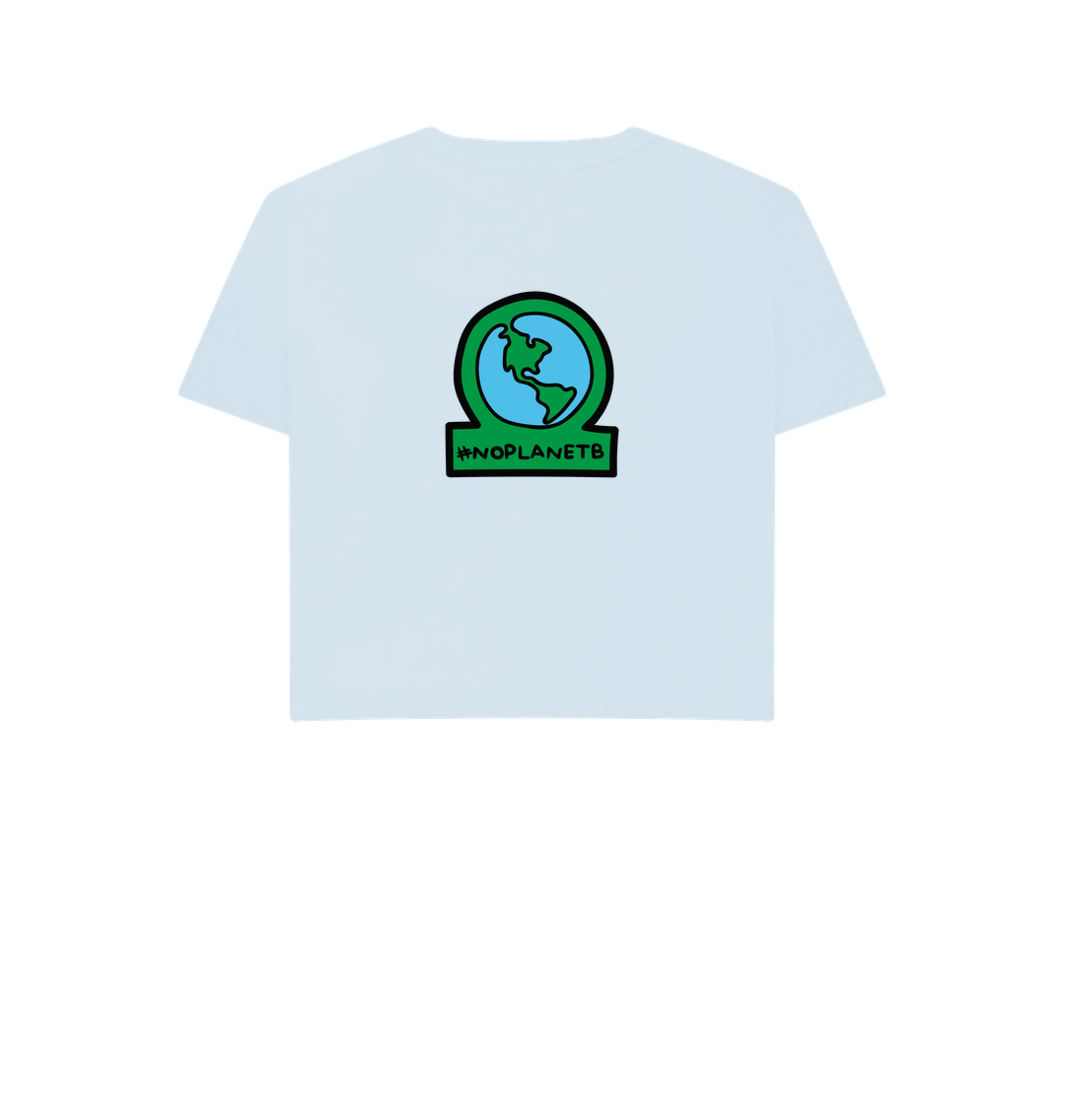 No Planet B Crop Top T-shirt | White Crop Top | Save The Earth White T-shirt | Earth Tops