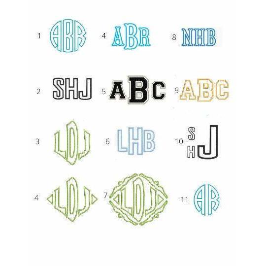 Applique Dorm Décor, Grils Long Monogram Lumbar Pillows