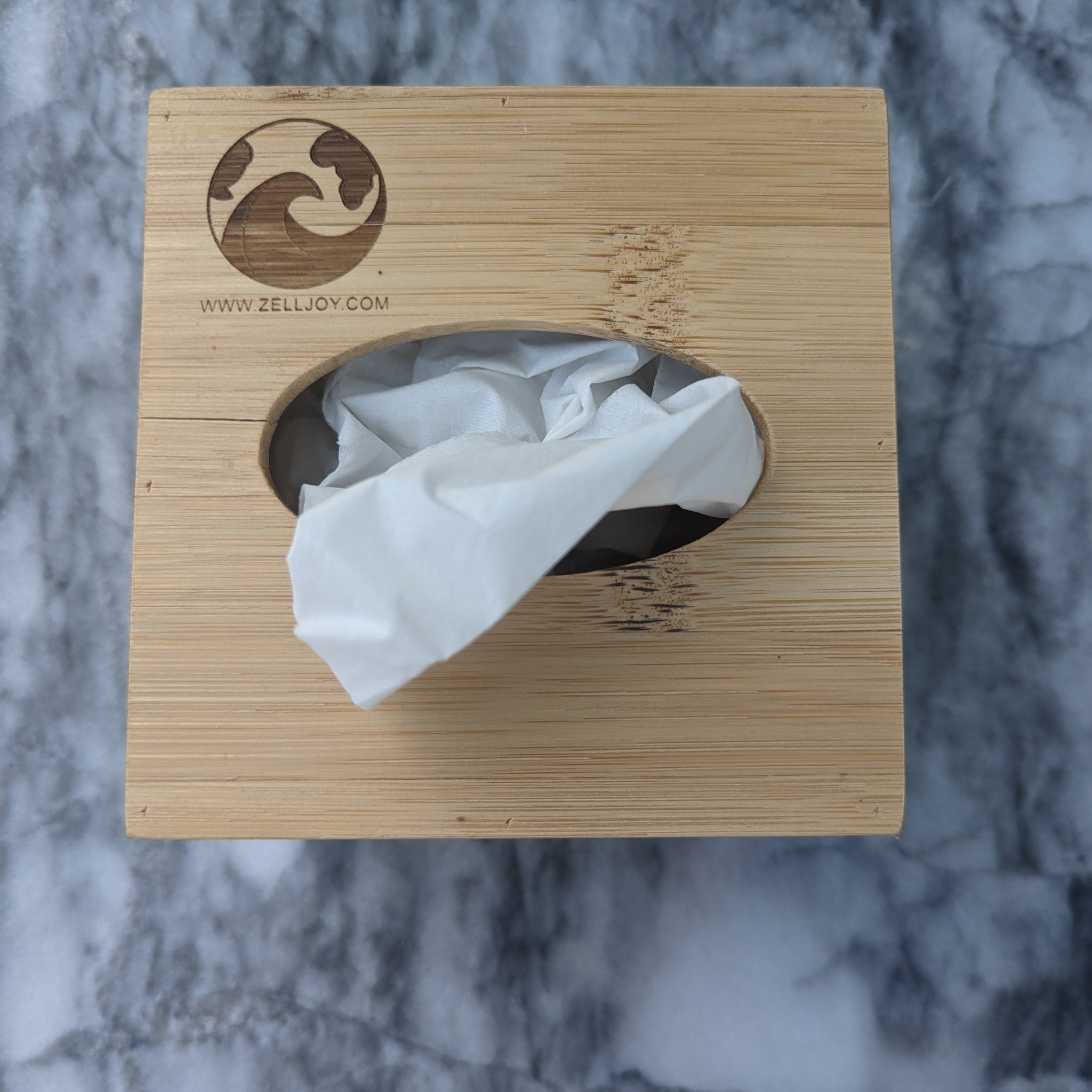 Bamboo Tissue Box Holder