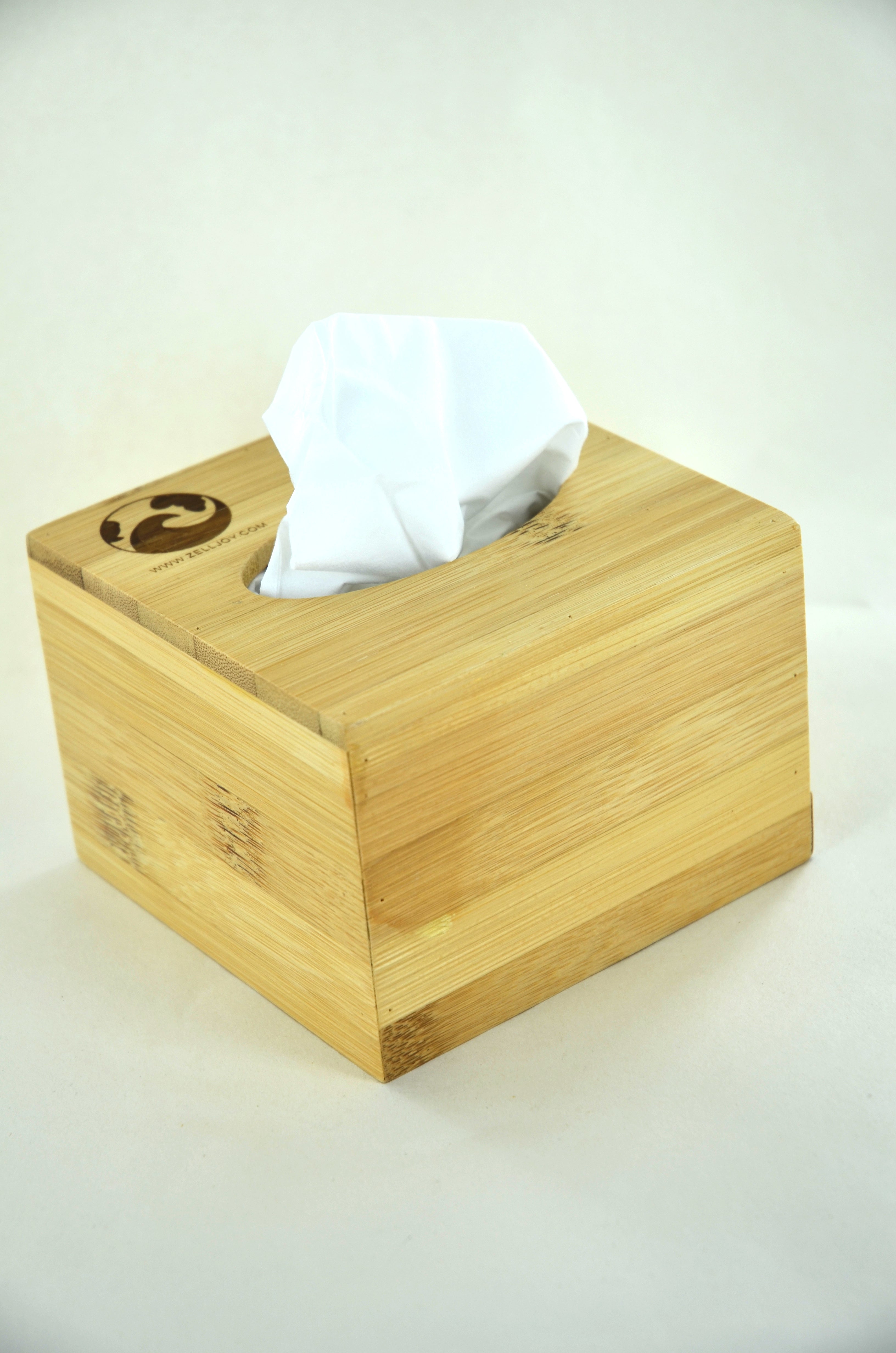Bamboo Tissue Box Holder
