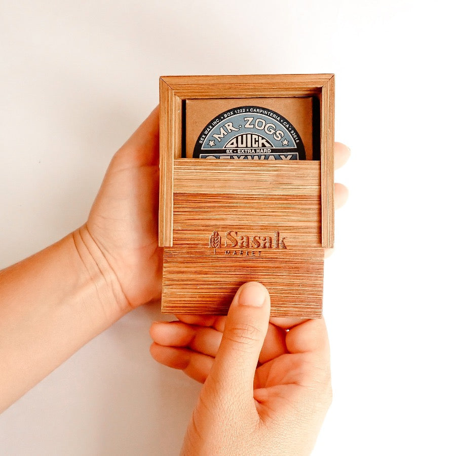 Bamboo Surf Wax Box | Eco-Friendly Surfing