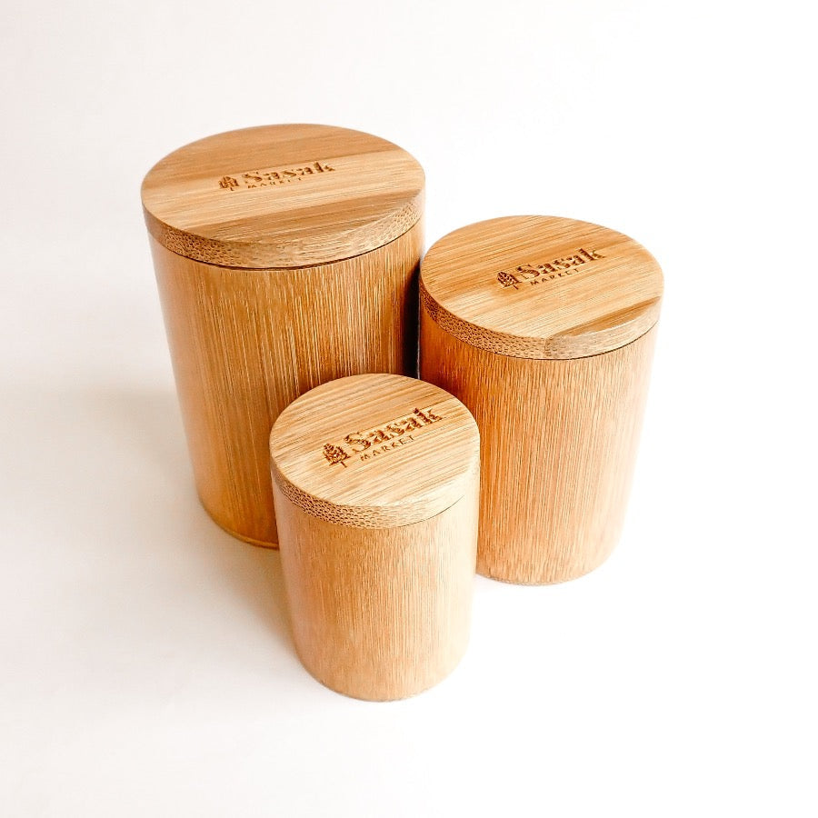 Bamboo Jars - Set 3 | Sustainable Kitchenware