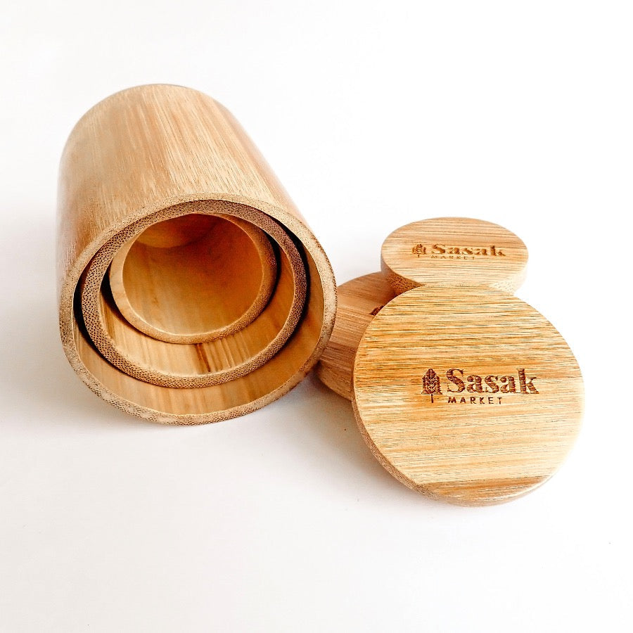 Bamboo Jars - Set 3 | Sustainable Kitchenware