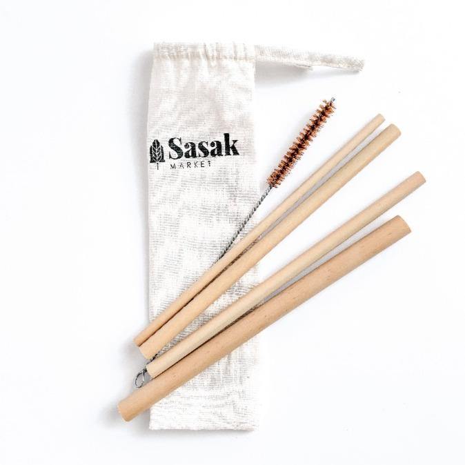 Eco Starter Gift Kit: Coconut Bowls, Spoon + Fork, Bamboo Straws