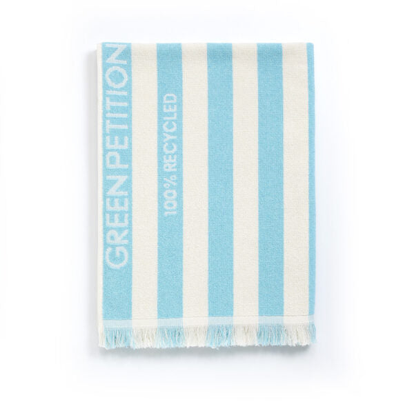 Blue Striped Beach Towel