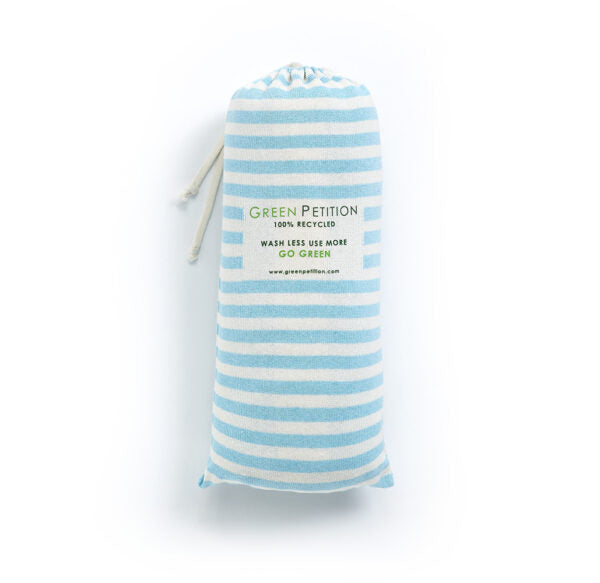 Blue Striped Beach Towel