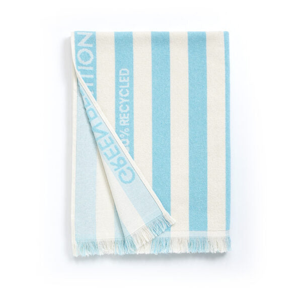 Blue Striped Beach Towel