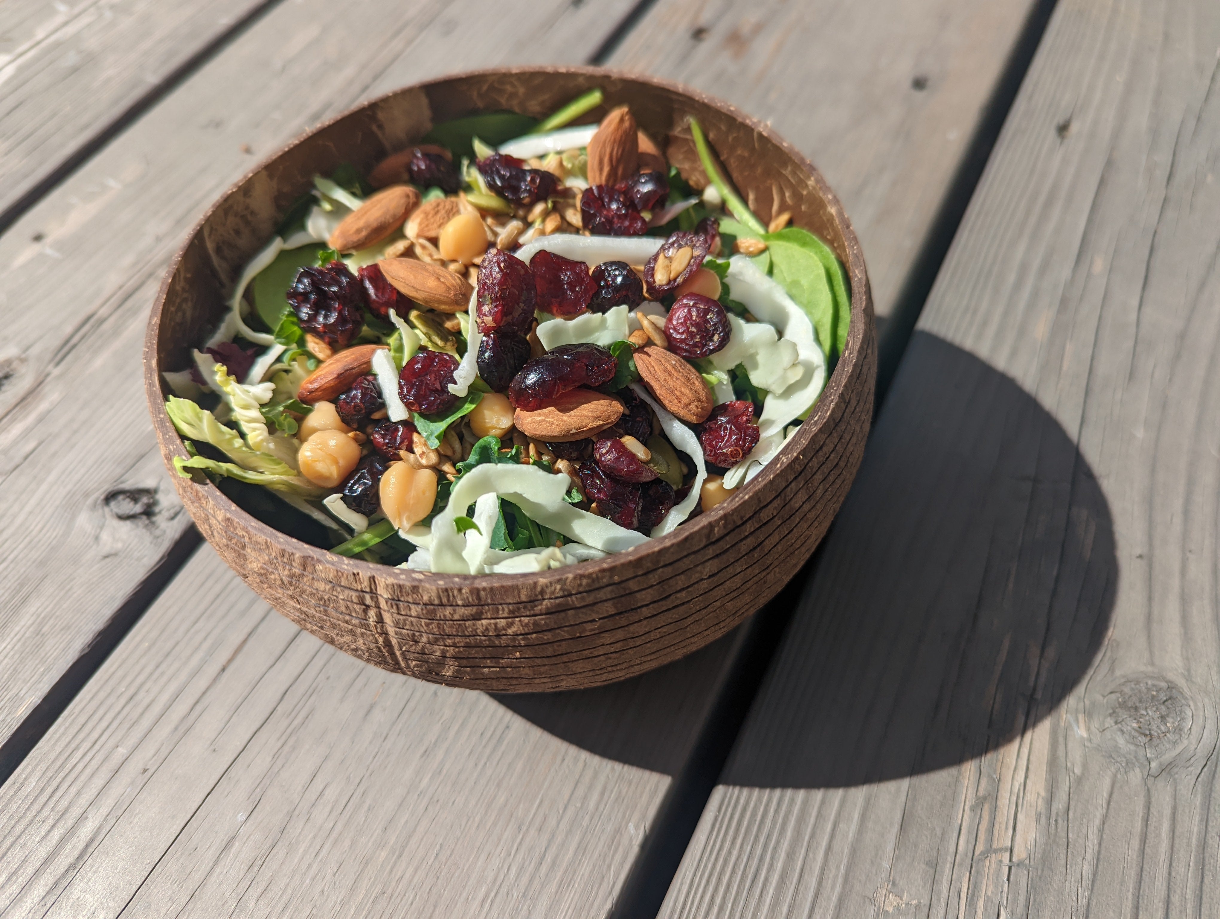 Coconut Shell Salad Bowls | Natural Bowls | Plastic-Free Bowls