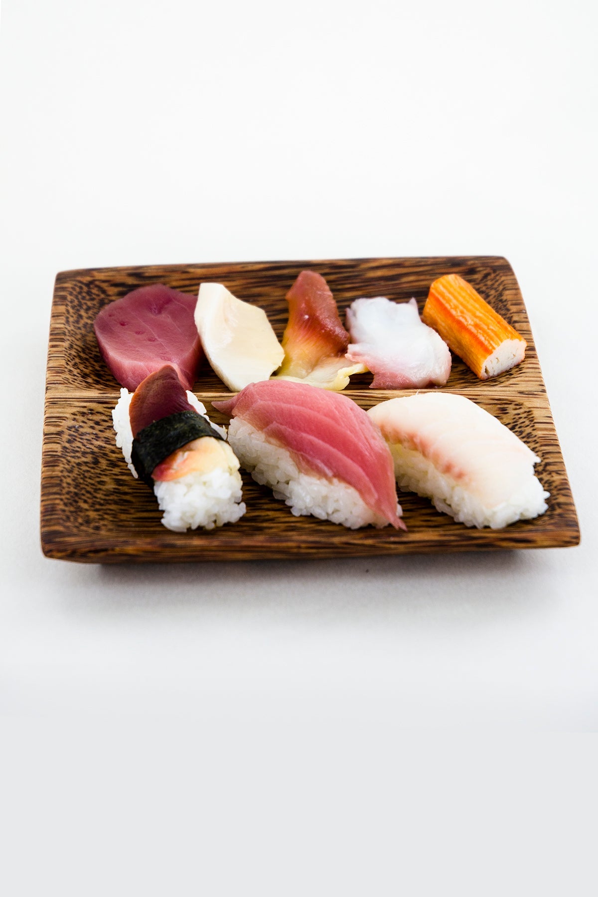 Coconut Wood Square Sushi Plate