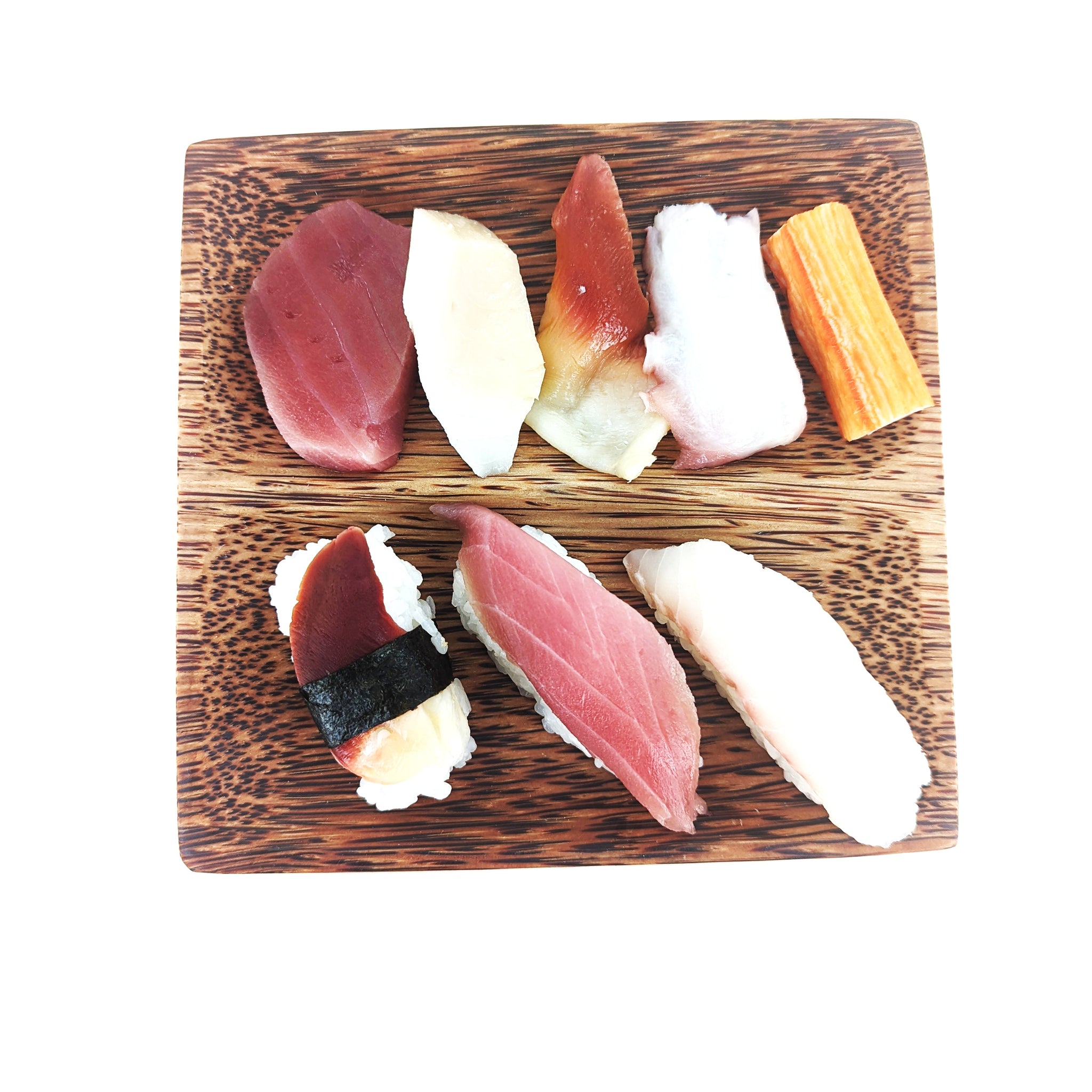 Coconut Wood Square Sushi Plate