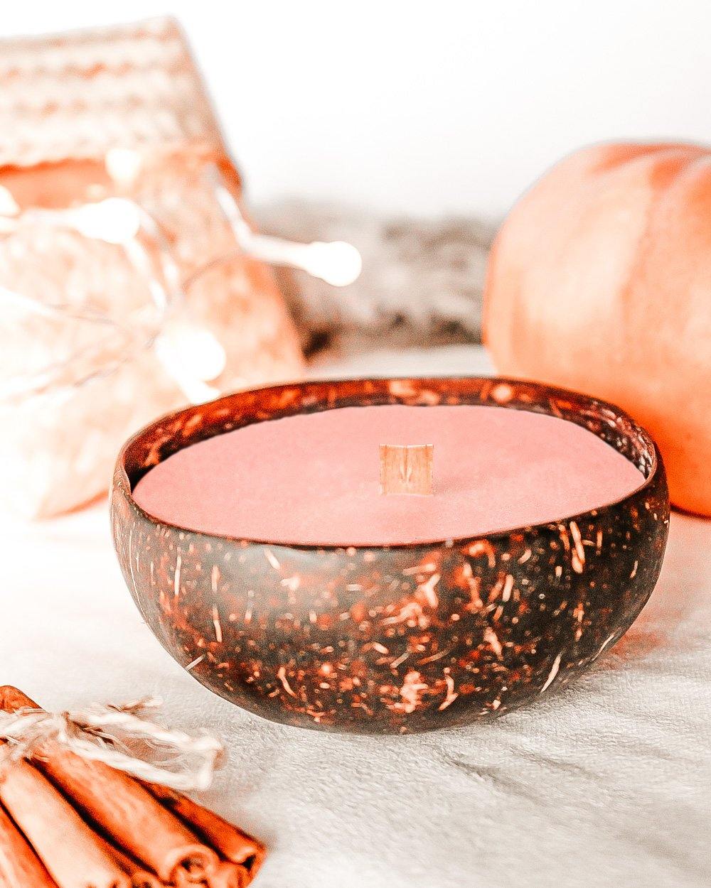 Coconut Candle - Cinnamon | Eco-friendly Soy Wax Candles