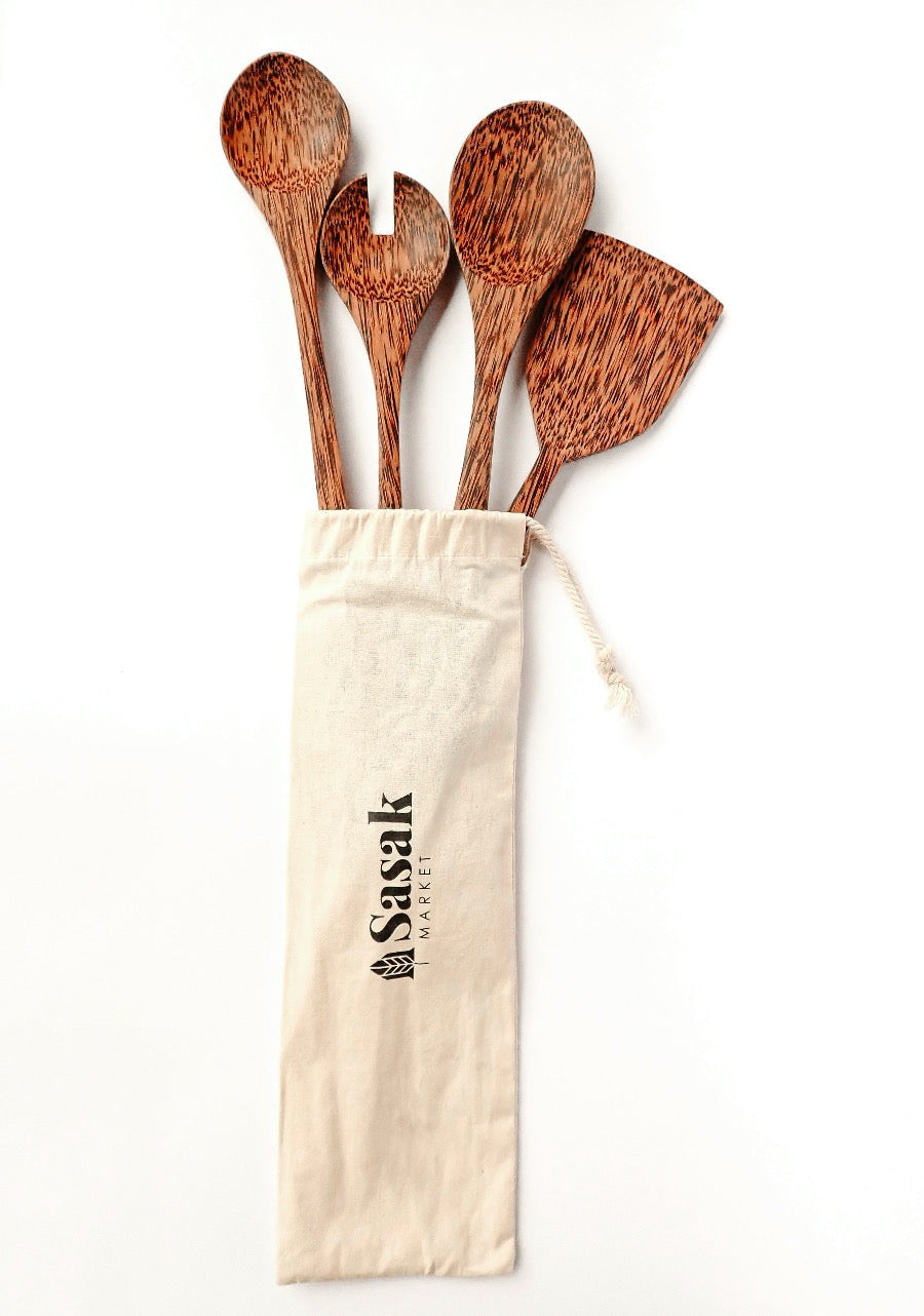 Coconut Kitchen Cutlery Set | Biodegradable Kitchenware