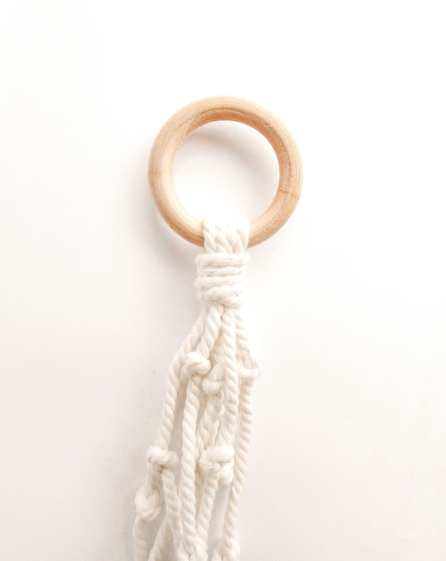 Macrame + Coconut Plant Hanger - Melati
