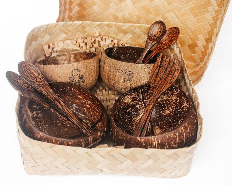 Coconut Cereal Bowl Family 11 pc Gift Set | Eco-friendly Kitchen