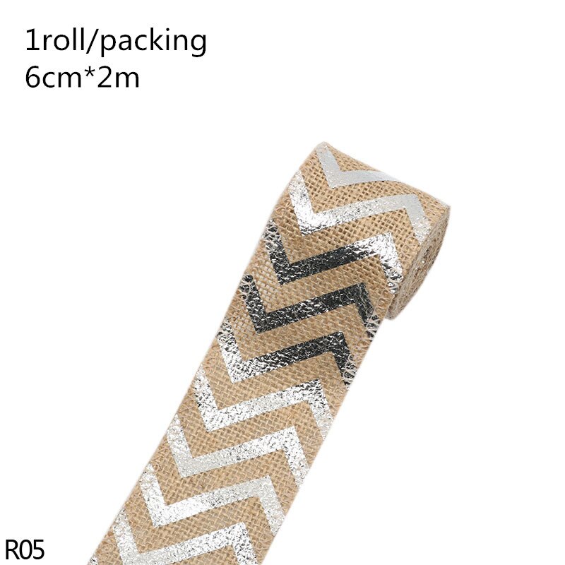 Merry Christmas Jute Burlap Snowflake Lace