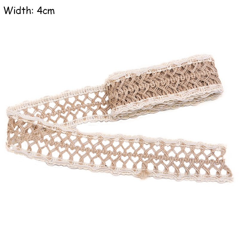 Natural Jute Burlap Ribbon DIY Gift Warping | Plastic Free Packaging