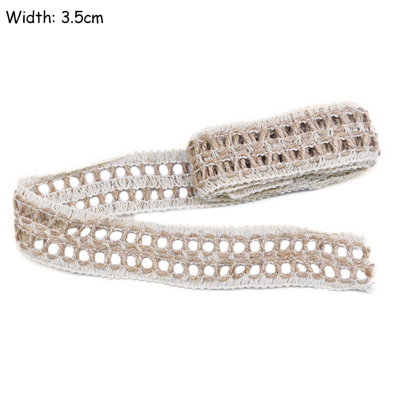 Natural Jute Burlap Ribbon DIY Gift Warping | Plastic Free Packaging