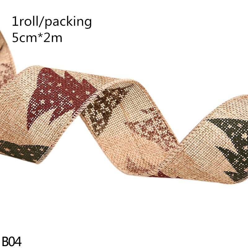 Merry Christmas Jute Burlap Snowflake Lace