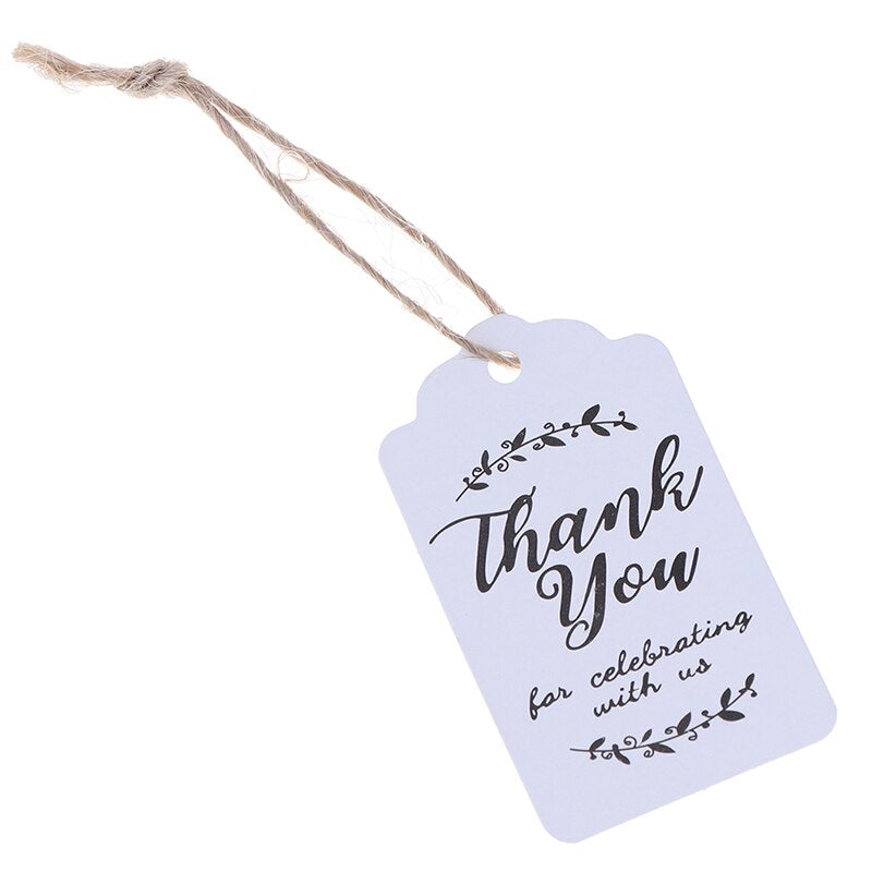 Thank You Kraft Gift Tags (100 pcs)