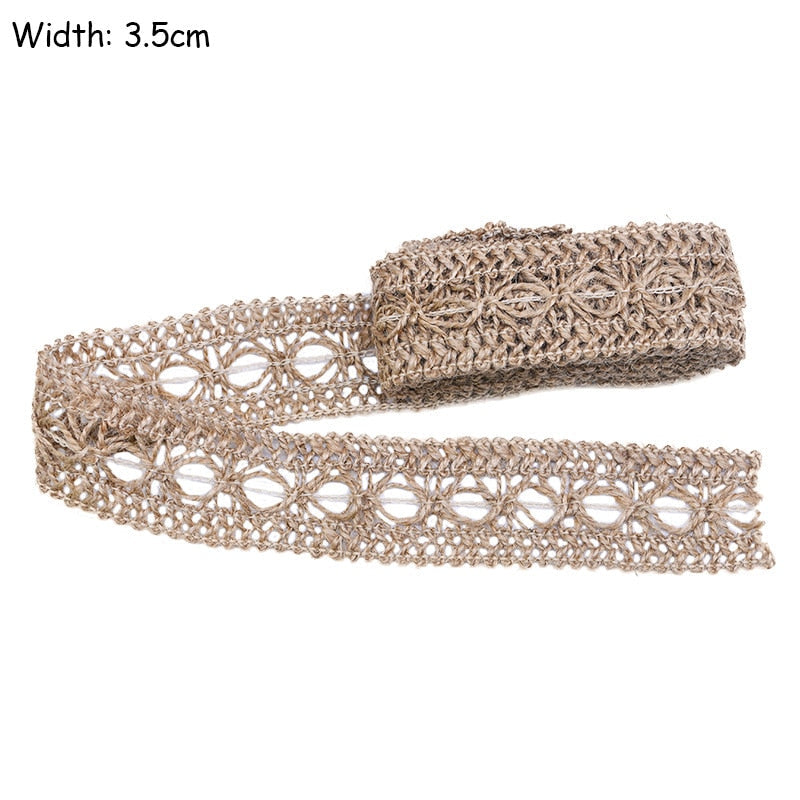 Natural Jute Burlap Ribbon DIY Gift Warping | Plastic Free Packaging