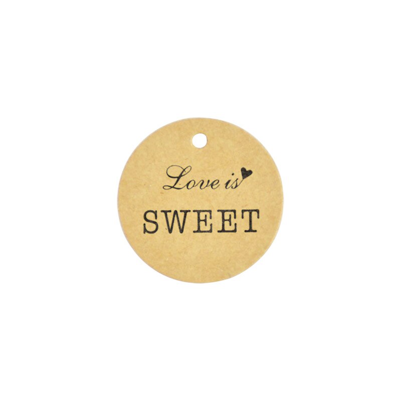 Handmade Hang Kraft Paper Tags (100pcs Packaging )