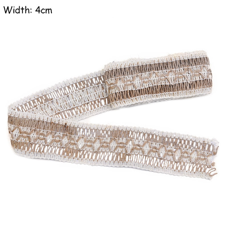 Natural Jute Burlap Ribbon DIY Gift Warping | Plastic Free Packaging