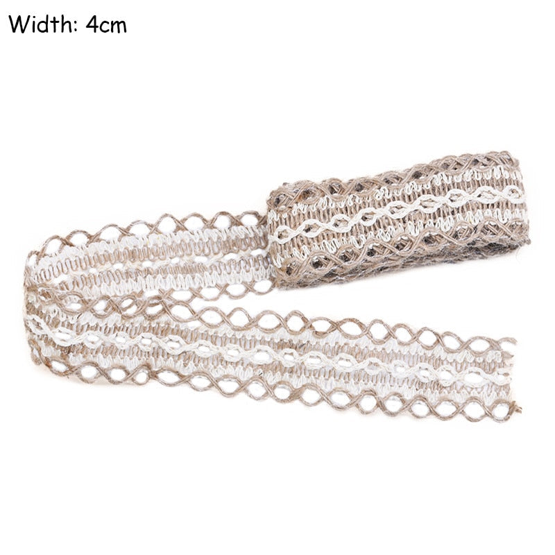 Natural Jute Burlap Ribbon DIY Gift Warping | Plastic Free Packaging