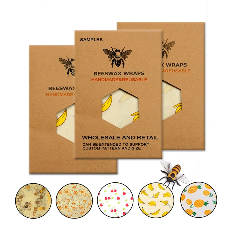 Food Fresh Keeping Storage Organic Beeswax Wrap