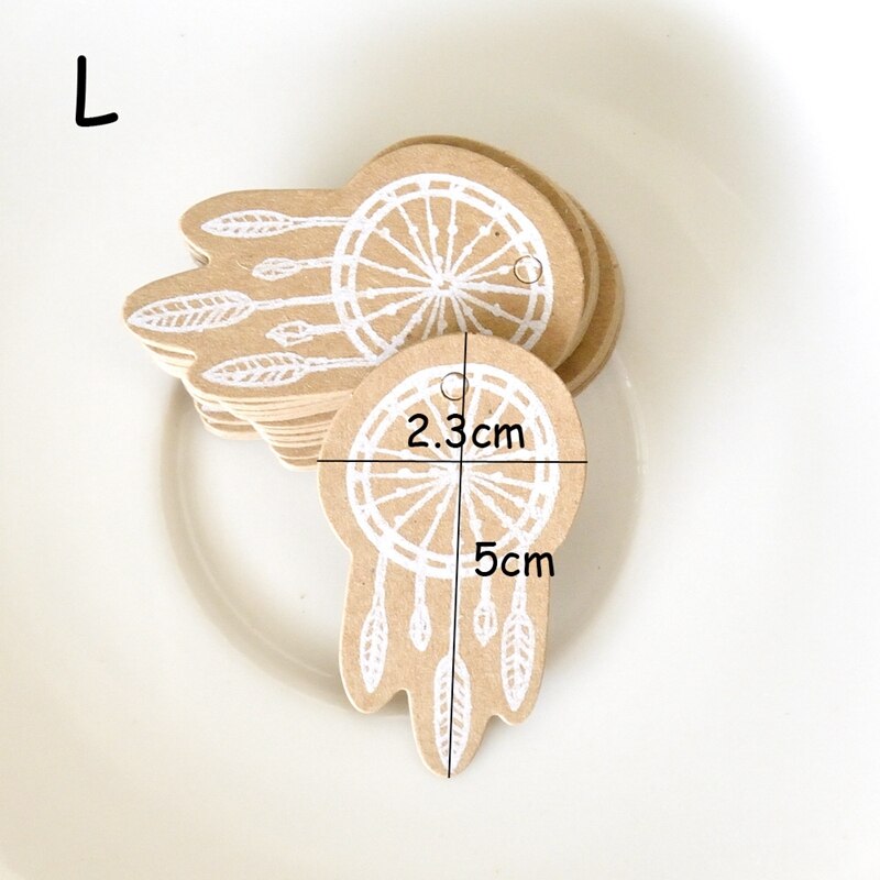 Handmade Hang Kraft Paper Tags (100pcs Packaging )