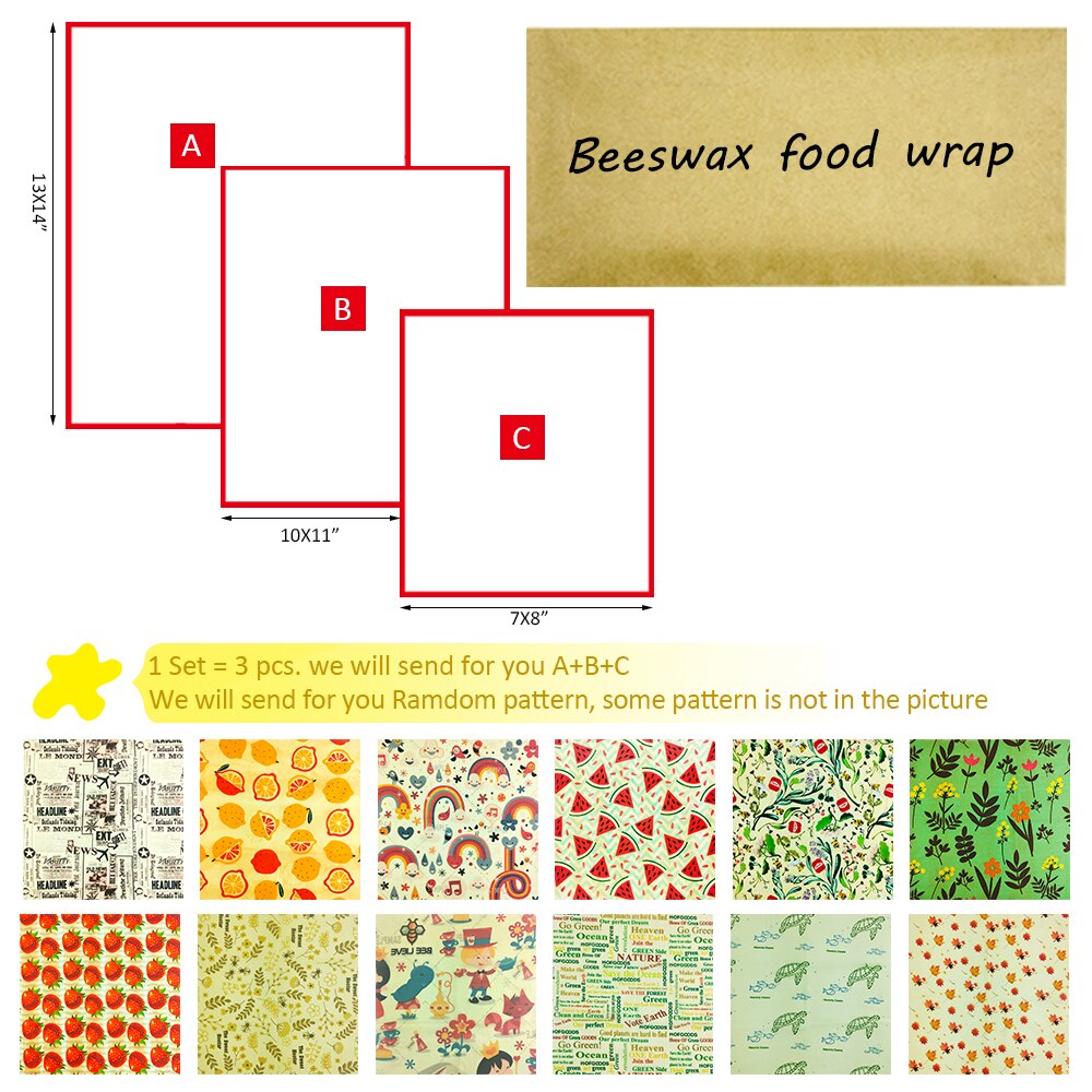 Eco Friendly Reusable Food Wraps | Beeswax Wraps