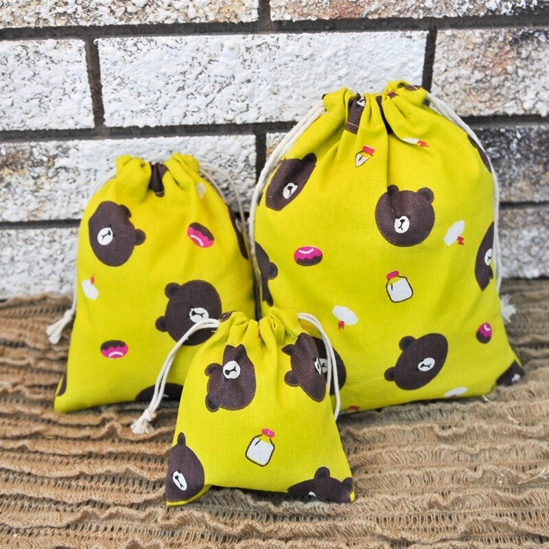 Printed Cotton Linen Cloth Bag | Plastic Free Packaging