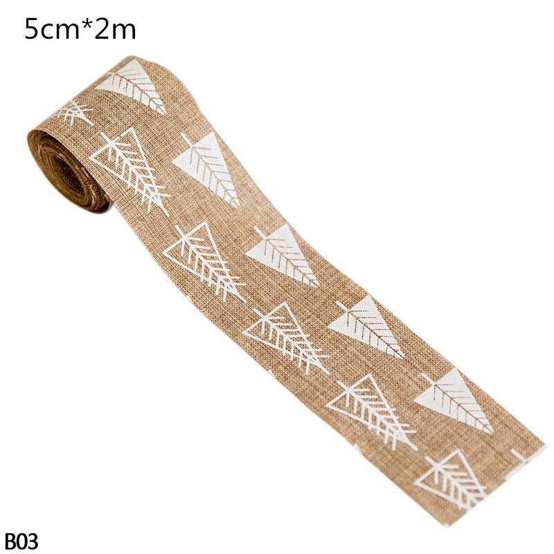 Merry Christmas Jute Burlap Snowflake Lace