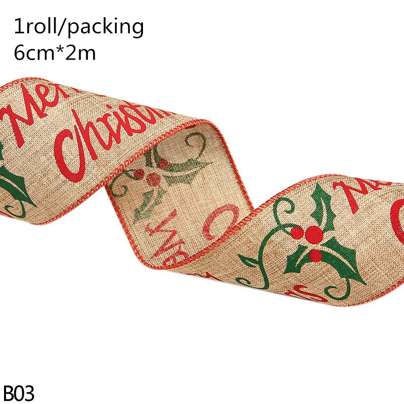 Merry Christmas Jute Burlap Snowflake Lace