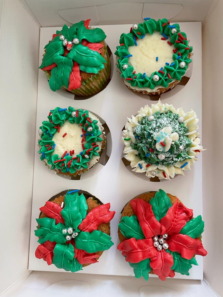 Christmas Cupcakes for Pick-Up in Burlington, ON
