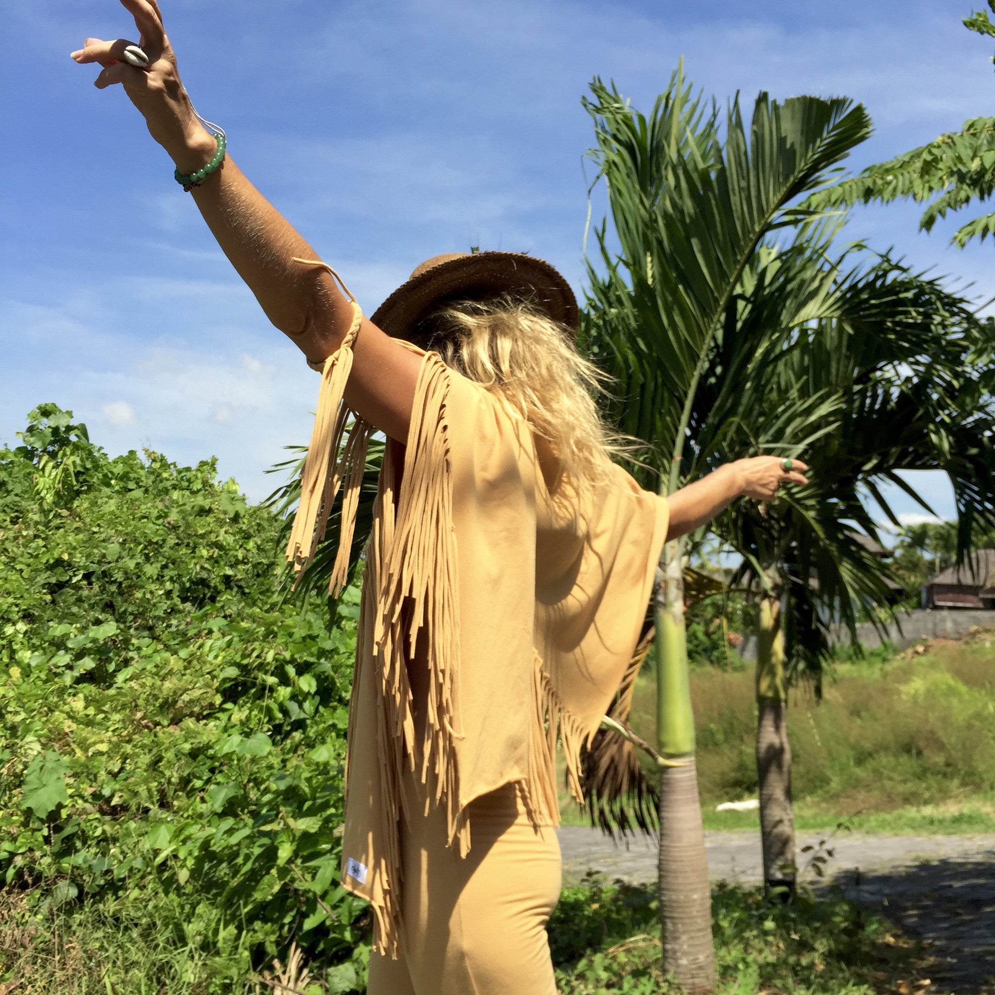 Festival Boho Gypsy Style Fringe Wrap / Shawl / Scarf