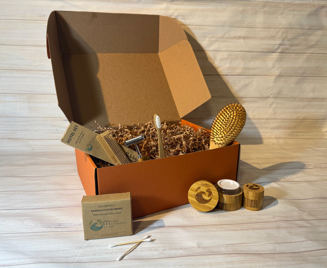 Bamboo Hair Brush | Bamboo Toothbrush Kit