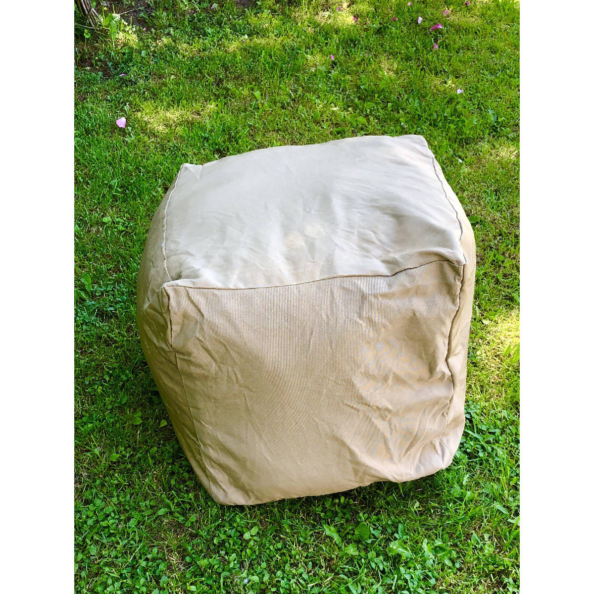 DIY Pouf Cover, Outdoor Poufs, Brown Poufs