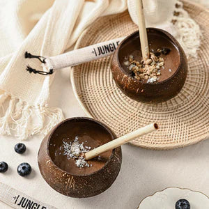 Coconut Cups | Natural Coco Shell Cup Set of 2