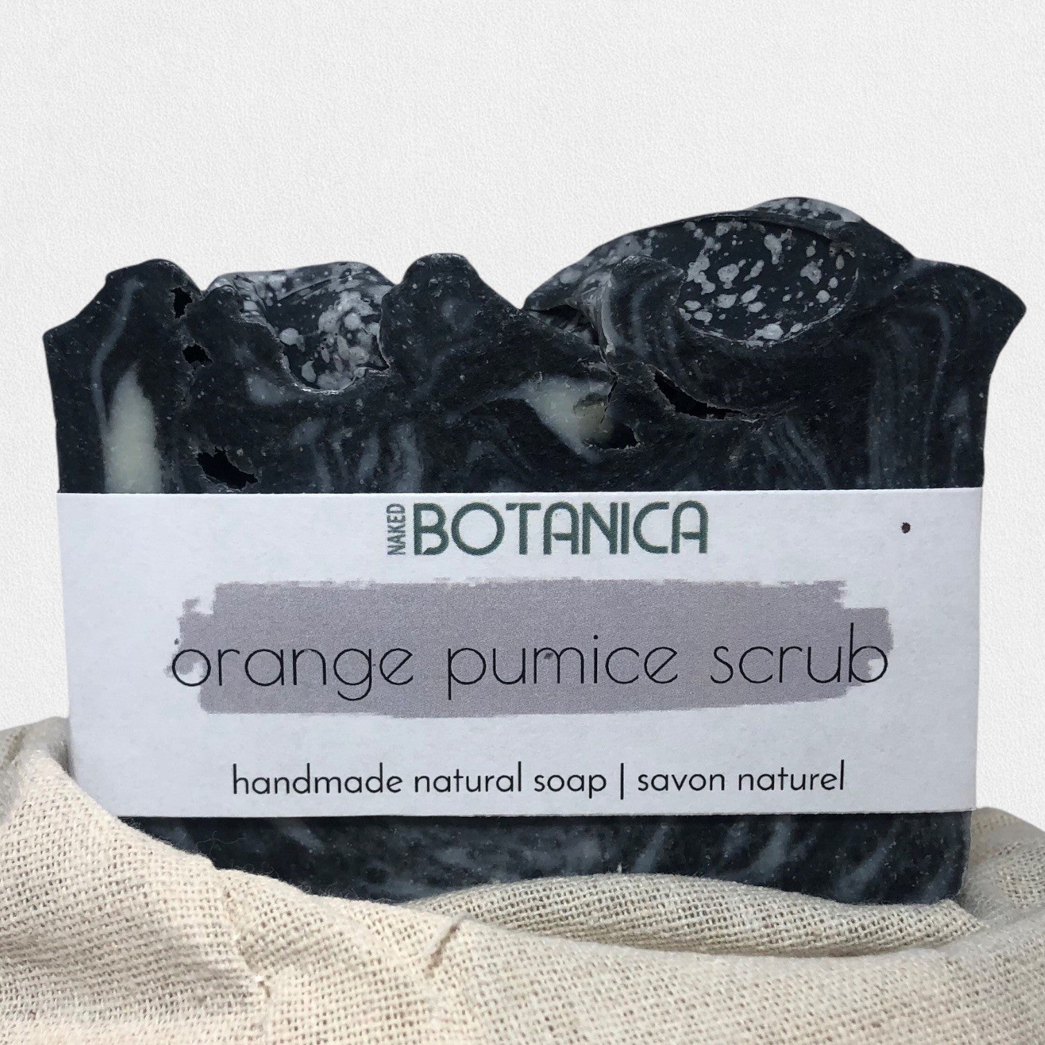 ORANGE PUMICE SCRUB Vegan Soap by Nakedeodorant