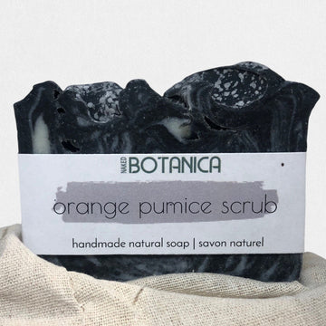 ORANGE PUMICE SCRUB Vegan Soap by Nakedeodorant