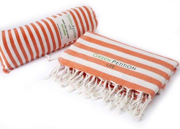 Orange Bath Towel, Tangerine Peshtemal