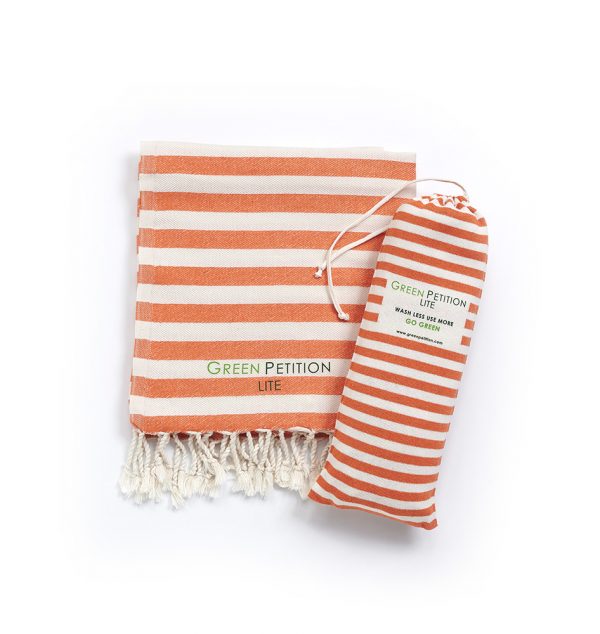 Orange Bath Towel, Tangerine Peshtemal