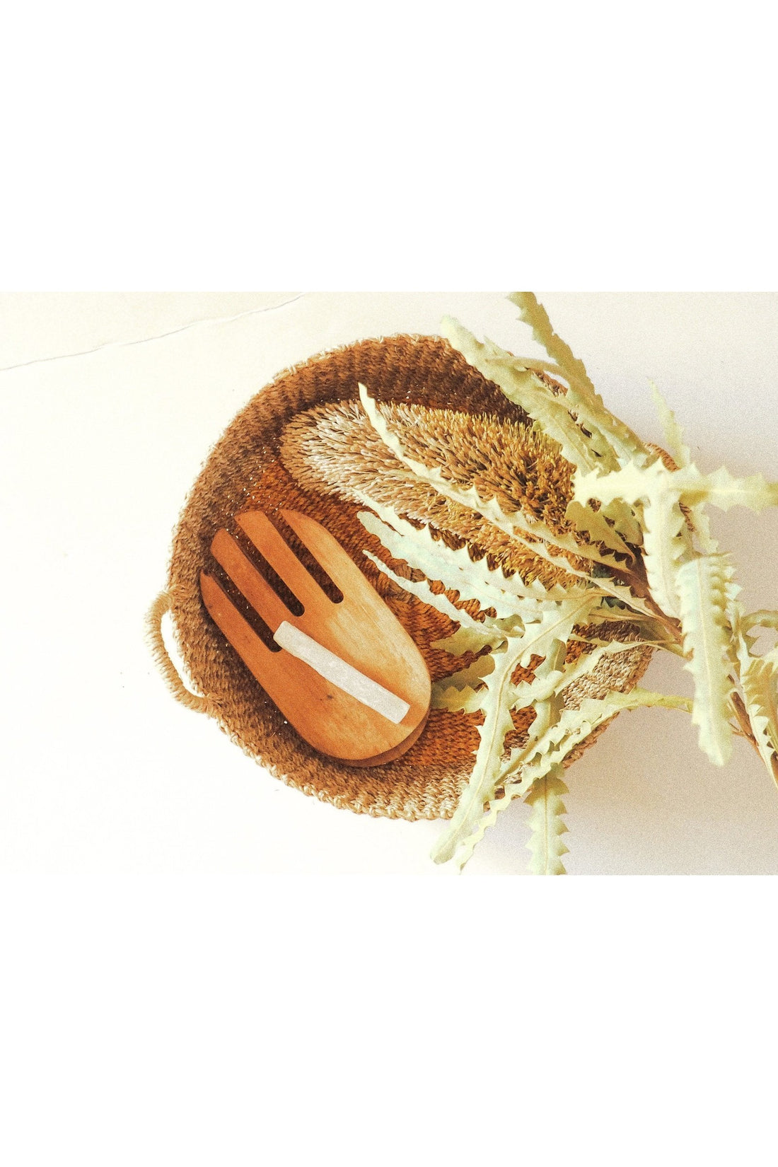 Seagrass Woven Round Tray and Basket I Yellow